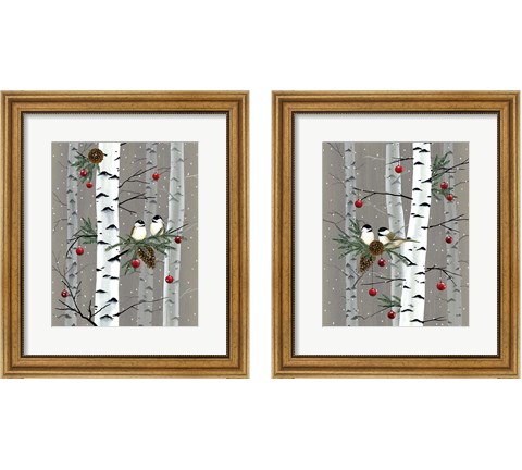 Birch Birds 2 Piece Framed Art Print Set by Grace Popp