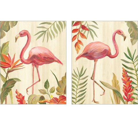Tropical Garden 2 Piece Art Print Set by Silvia Vassileva