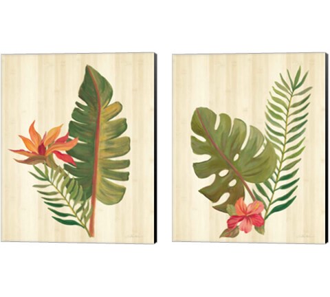 Tropical Garden 2 Piece Canvas Print Set by Silvia Vassileva