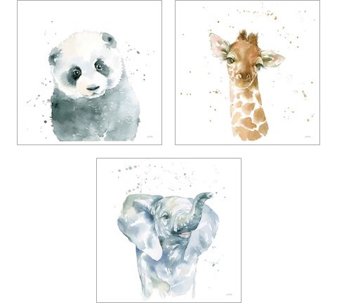 Baby Animals 3 Piece Art Print Set by Katrina Pete