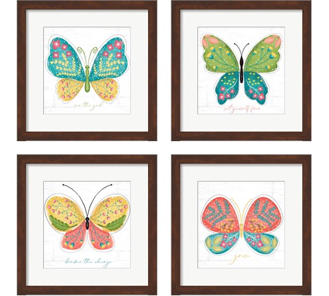 Butterfly Inspiration 4 Piece Framed Art Print Set by Jennifer Pugh