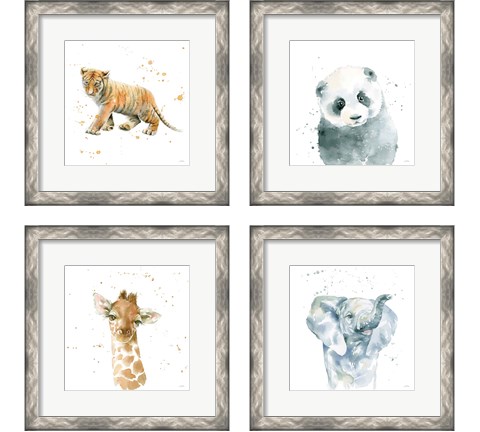 Baby Animals 4 Piece Framed Art Print Set by Katrina Pete