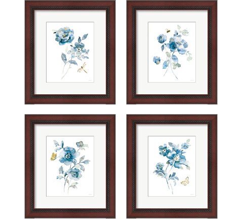 Blues of Summer Gilded 4 Piece Framed Art Print Set by Danhui Nai