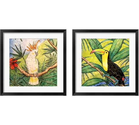 Tropical Bird 2 Piece Framed Art Print Set by Nick Biscardi