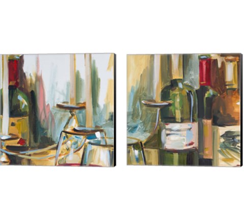 Wine Room 2 Piece Canvas Print Set by Heather A. French-Roussia