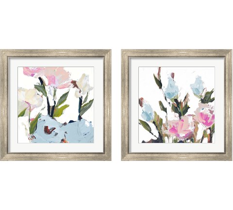 Blossoms  2 Piece Framed Art Print Set by Jane Slivka