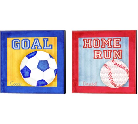 Sports Fan 2 Piece Canvas Print Set by Andi Metz