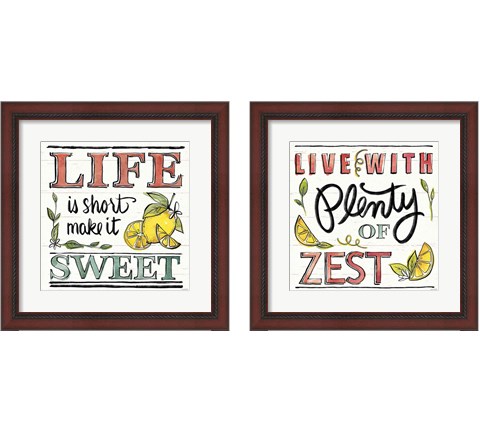 Lemonade Stand 2 Piece Framed Art Print Set by Anne Tavoletti