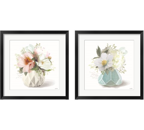 Flowers in a Vase 2 Piece Framed Art Print Set by House Fenway