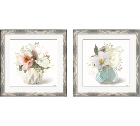 Flowers in a Vase 2 Piece Framed Art Print Set by House Fenway