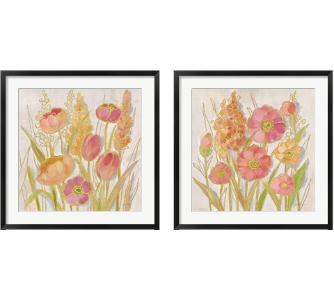 Opalescent Floral 2 Piece Framed Art Print Set by Silvia Vassileva
