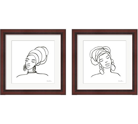 Muse  2 Piece Framed Art Print Set by Farida Zaman