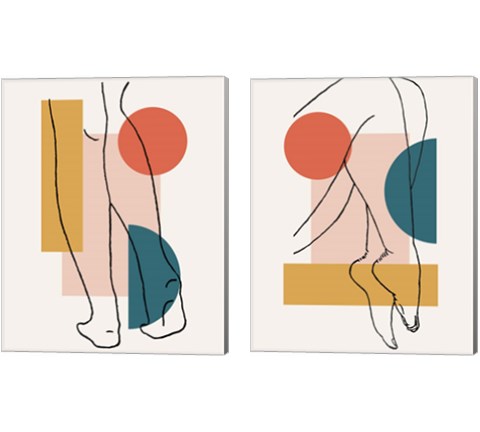 Legs  2 Piece Canvas Print Set by Alonzo Saunders