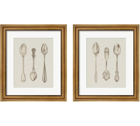 Silver Spoon 2 Piece Framed Art Print Set by Grace Popp