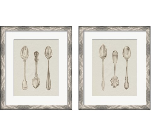 Silver Spoon 2 Piece Framed Art Print Set by Grace Popp