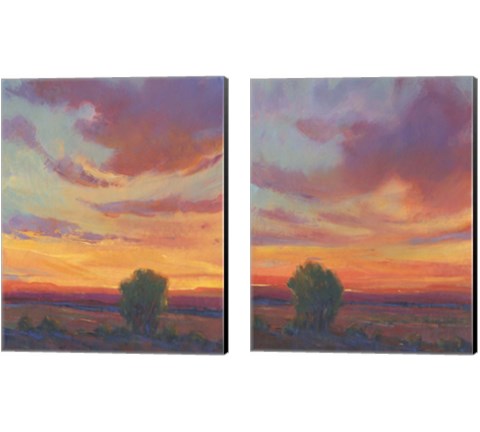 Fire in the Sky 2 Piece Canvas Print Set by Timothy O'Toole