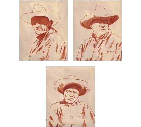 Man of the West 3 Piece Art Print Set by Jacob Green