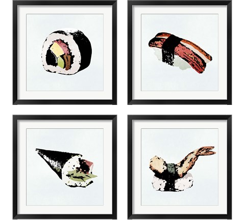 Sushi Style 4 Piece Framed Art Print Set by Annie Warren