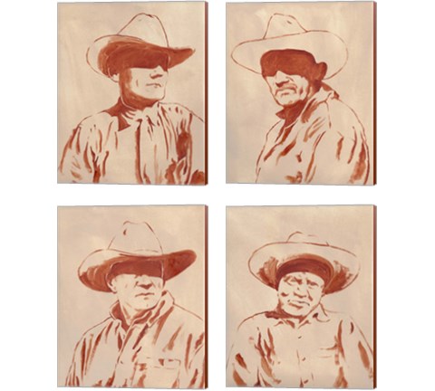 Man of the West 4 Piece Canvas Print Set by Jacob Green