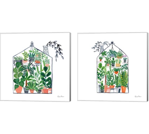 Greenhouse  2 Piece Canvas Print Set by Farida Zaman