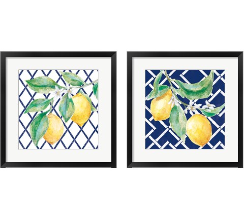 Everyday Chinoiserie Lemons 2 Piece Framed Art Print Set by Mary Urban