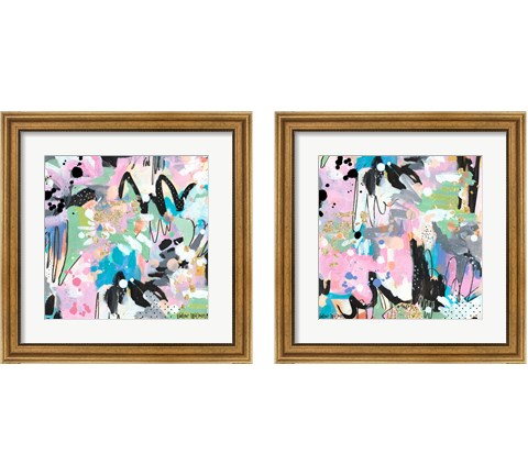 Abstract Polka Dot 2 Piece Framed Art Print Set by Valerie Wieners