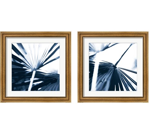 Among Blue Palms 2 Piece Framed Art Print Set by Susan Bryant
