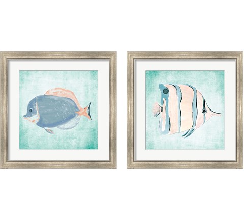 Fish In The Sea 2 Piece Framed Art Print Set by Julie DeRice
