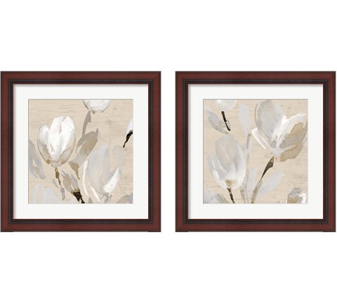 Neutral Tulips 2 Piece Framed Art Print Set by Lanie Loreth