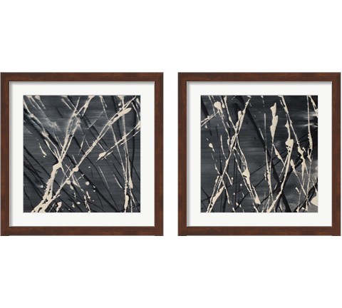 Dark Cloudy Mist 2 Piece Framed Art Print Set by Merri Pattinian