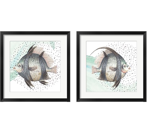 Coastal Fish 2 Piece Framed Art Print Set by Patricia Pinto