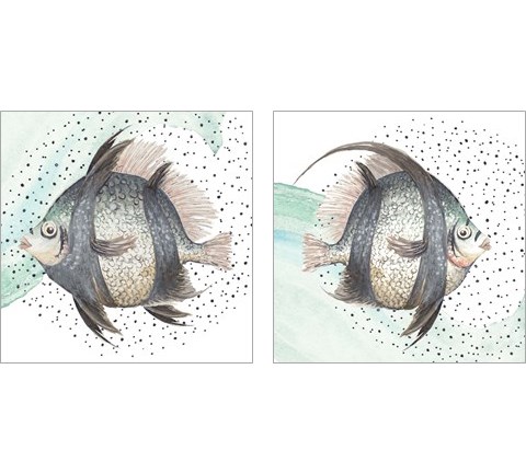 Coastal Fish 2 Piece Art Print Set by Patricia Pinto
