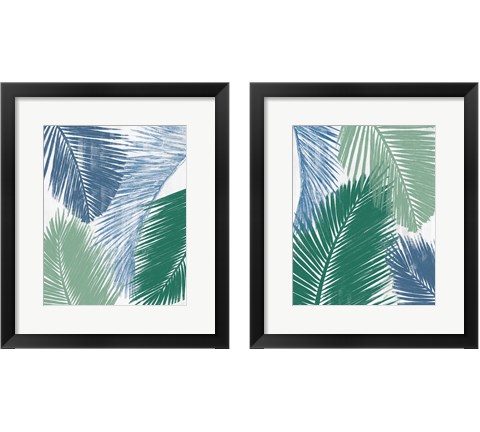 Baru Palm Collage 2 Piece Framed Art Print Set by Patricia Pinto