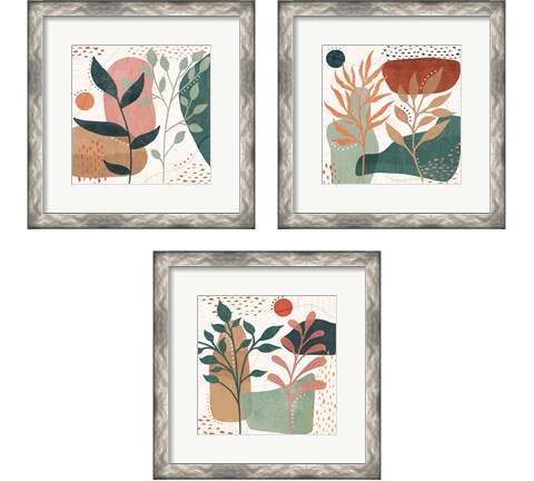 Abstract Blossom 3 Piece Framed Art Print Set by Veronique Charron