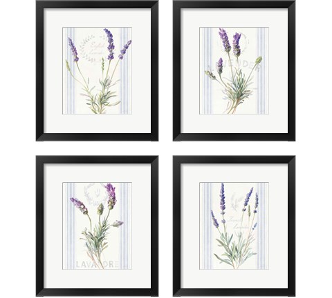 Floursack Lavender 4 Piece Framed Art Print Set by Danhui Nai