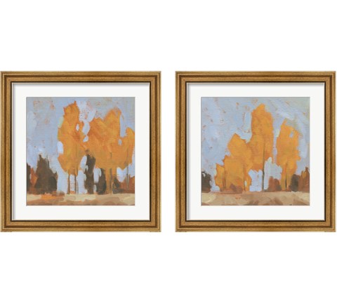 Golden Seasons  2 Piece Framed Art Print Set by Jacob Green