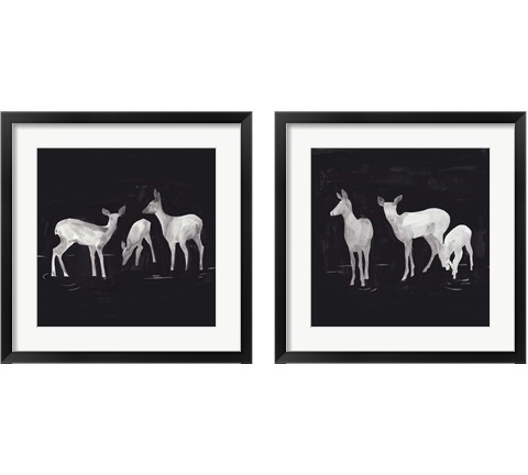Sophisticated Whitetail 2 Piece Framed Art Print Set by Jacob Green