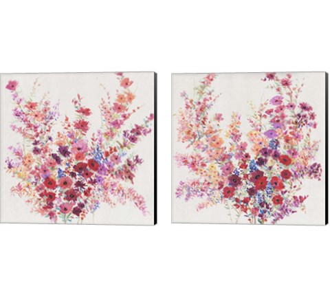 Flowers on a Vine 2 Piece Canvas Print Set by Timothy O'Toole