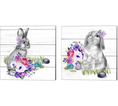Bright Easter Bouquet 2 Piece Canvas Print Set by Jennifer Parker