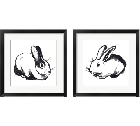 Winter Rabbit 2 Piece Framed Art Print Set by June Erica Vess
