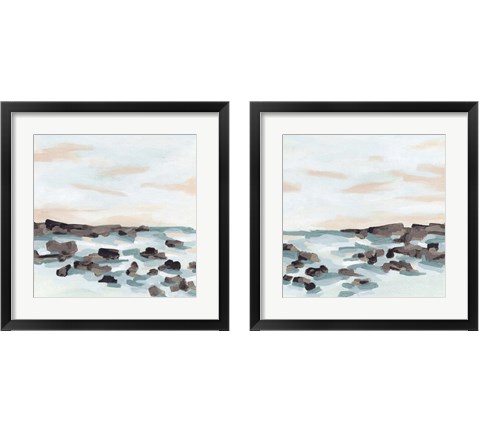 Coastal Shoals 2 Piece Framed Art Print Set by June Erica Vess