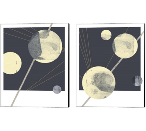 Planetary Weights 2 Piece Canvas Print Set by Jacob Green