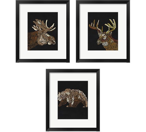 Forest Dweller 3 Piece Framed Art Print Set by Regina Moore