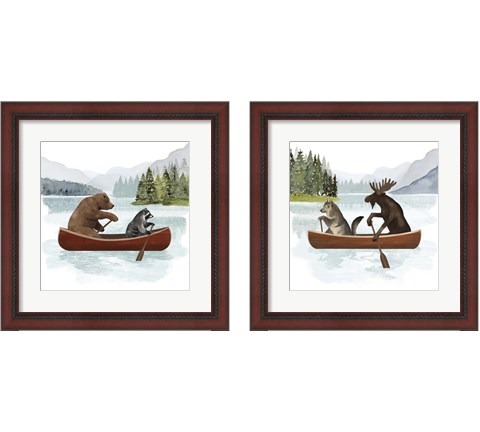 Canoe Trip 2 Piece Framed Art Print Set by Victoria Barnes