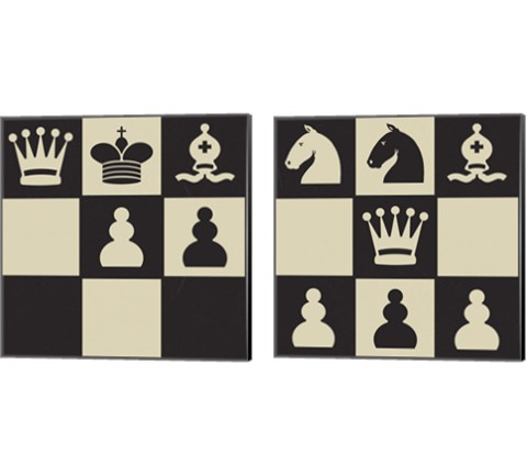 Chess Puzzle 2 Piece Canvas Print Set by Jacob Green
