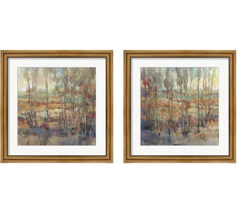 Kaleidoscopic Forest 2 Piece Framed Art Print Set by Timothy O'Toole