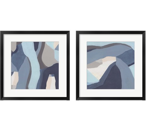 Blue Chrysalis 2 Piece Framed Art Print Set by June Erica Vess