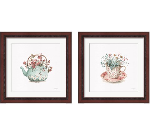 Garden Tea 2 Piece Framed Art Print Set by Lisa Audit