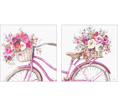 Obviously Pink 2 Piece Art Print Set by Lisa Audit