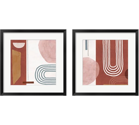 Sierra Abstract 2 Piece Framed Art Print Set by Lisa Audit